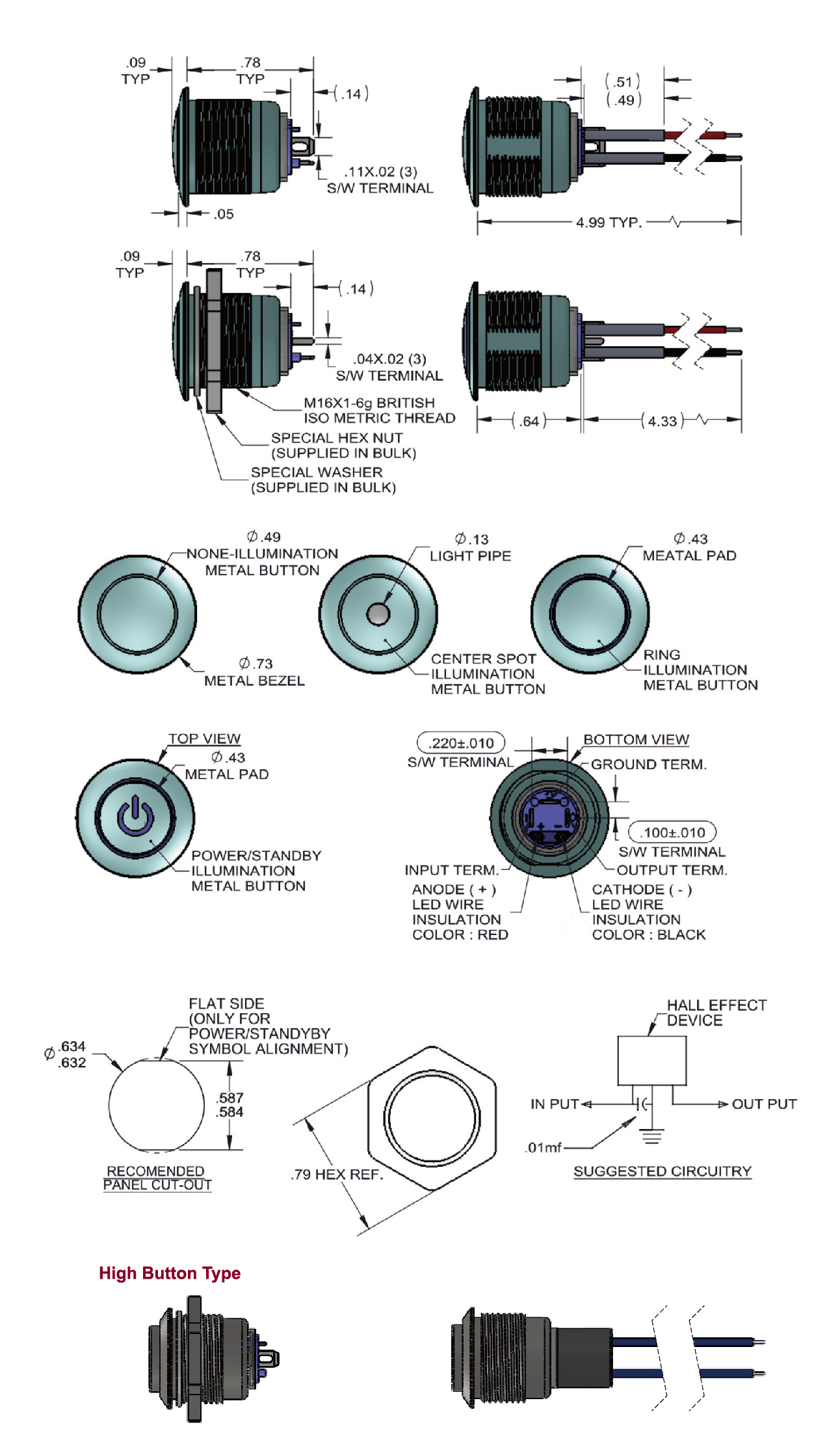 Drukknopschakelaars, afgedichte serie
